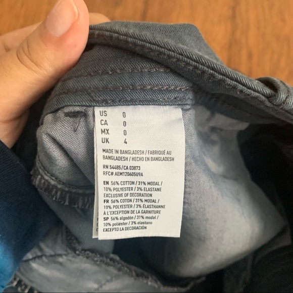 AMERICAN EAGLE Blue Kaki Shorts - Picture 4 of 4